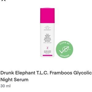 NEW! Sealed in box! Drunk Elephant TLC glycolic night serum